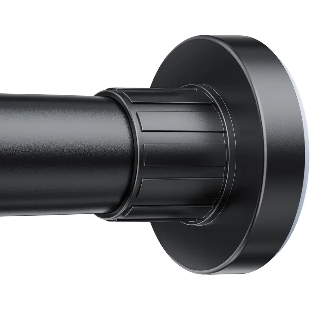 

Adjustable 32-80 Inch Heavy Duty Spring Tension Shower Curtain Rod, 1 Inch Diameter, Non-Slip, Rustproof, Black