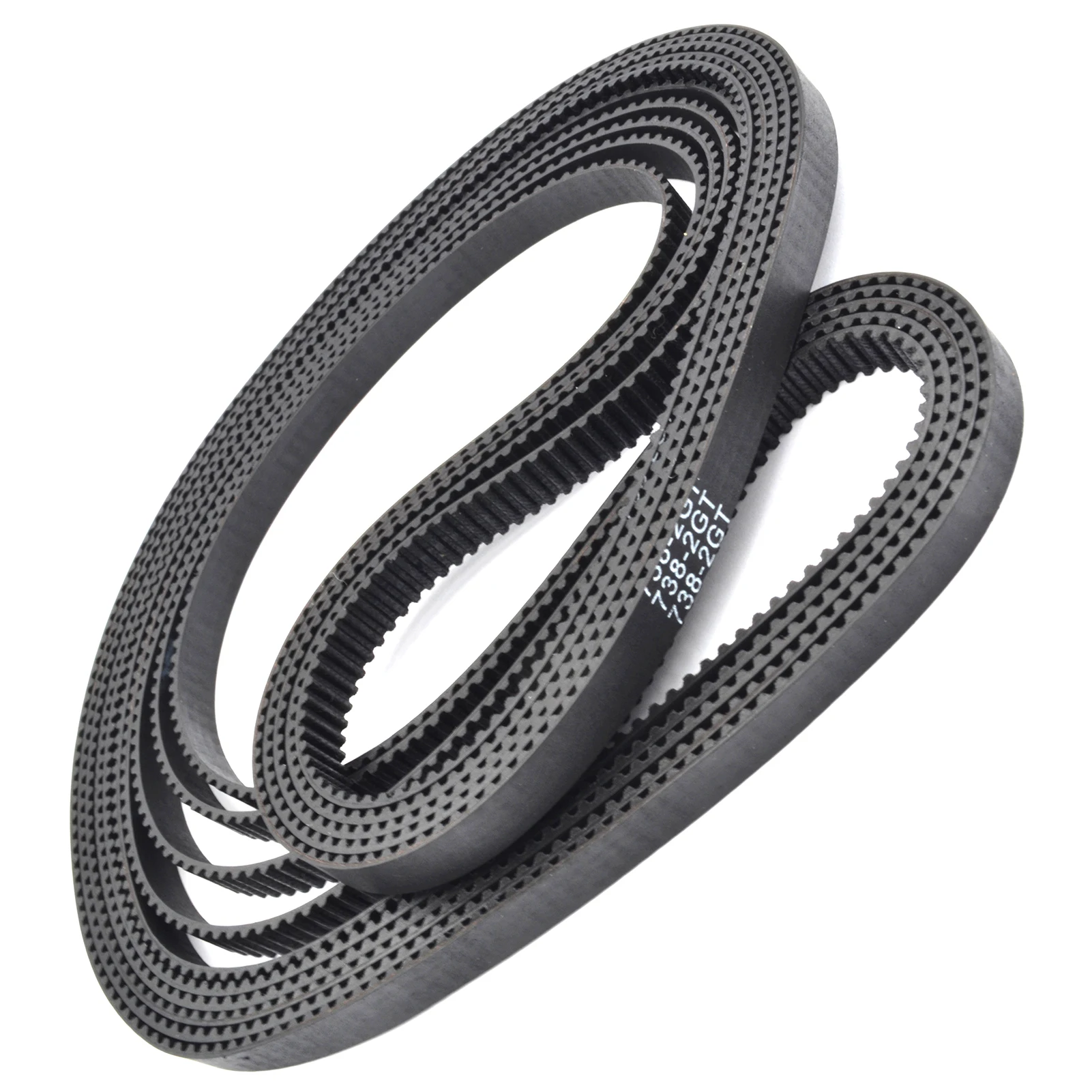 POWGE 2M 2GT Timing Belt Lp=622 630 634 640 650 656 660 670 676 686 690 696 700 702 710 724 726 730 738 740 Width 6/9mm Rubber