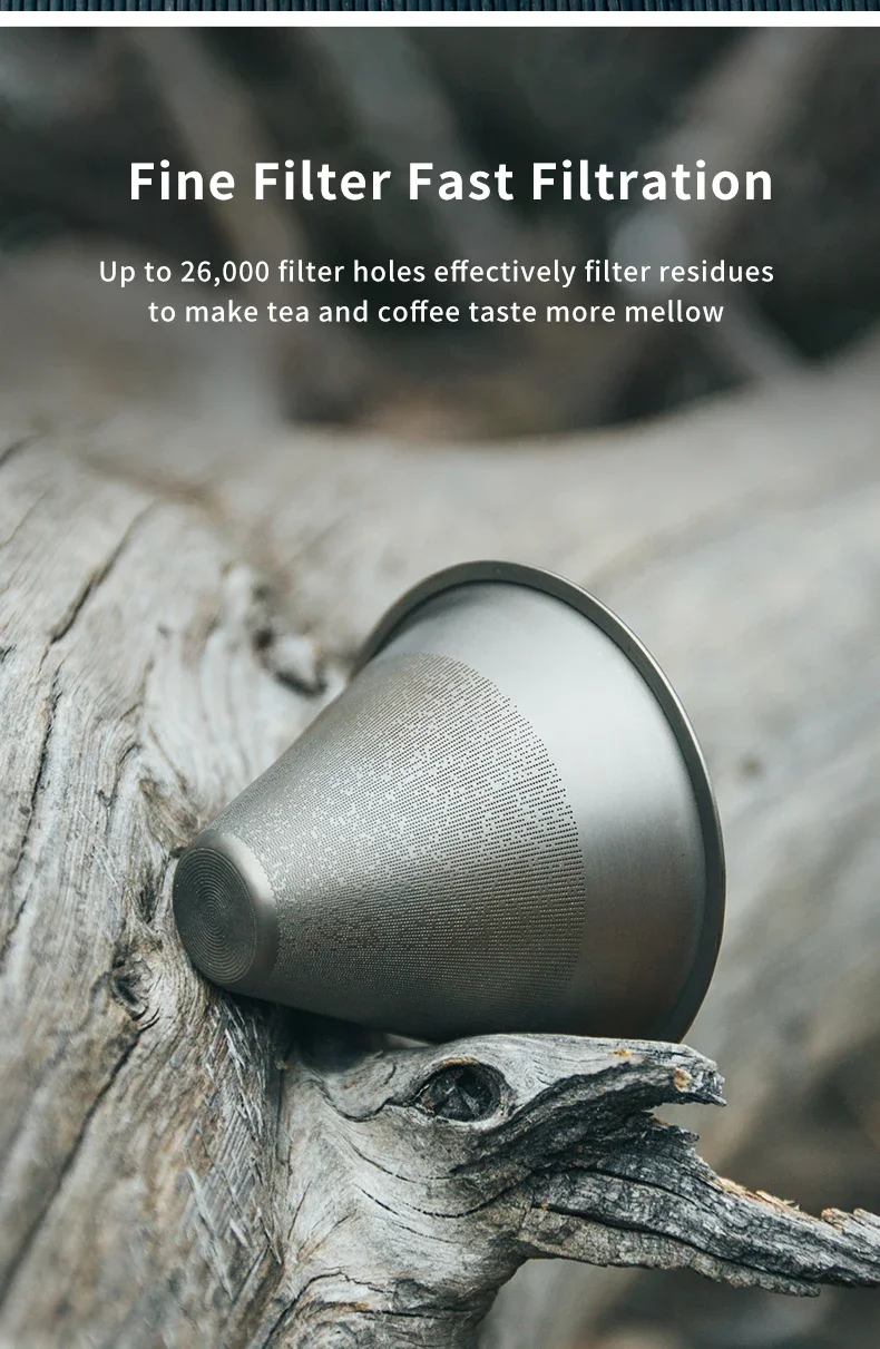 Keith Titanium Ultralight Kaffeemaschine Ti3911, inklusive maßgeschneiderter Premium-Lederhülle, multifunktionale Teetasse für Outdoor-Camping – Detail 8