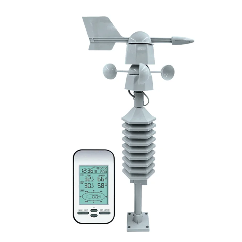 

Professional Wireless Weather Station Out Wind Speed Direction Sensor Digital Wind Temperature Humidity Meter for Home