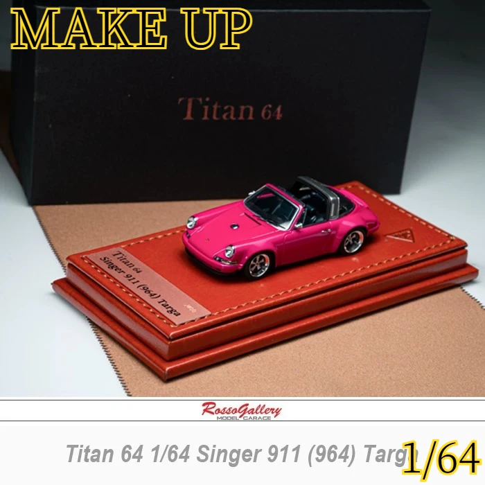 MAKE UP 1:64 resin convertible Singer 911 964 Targa replica car model figurine, collectible, adult decorative item, boy's gift