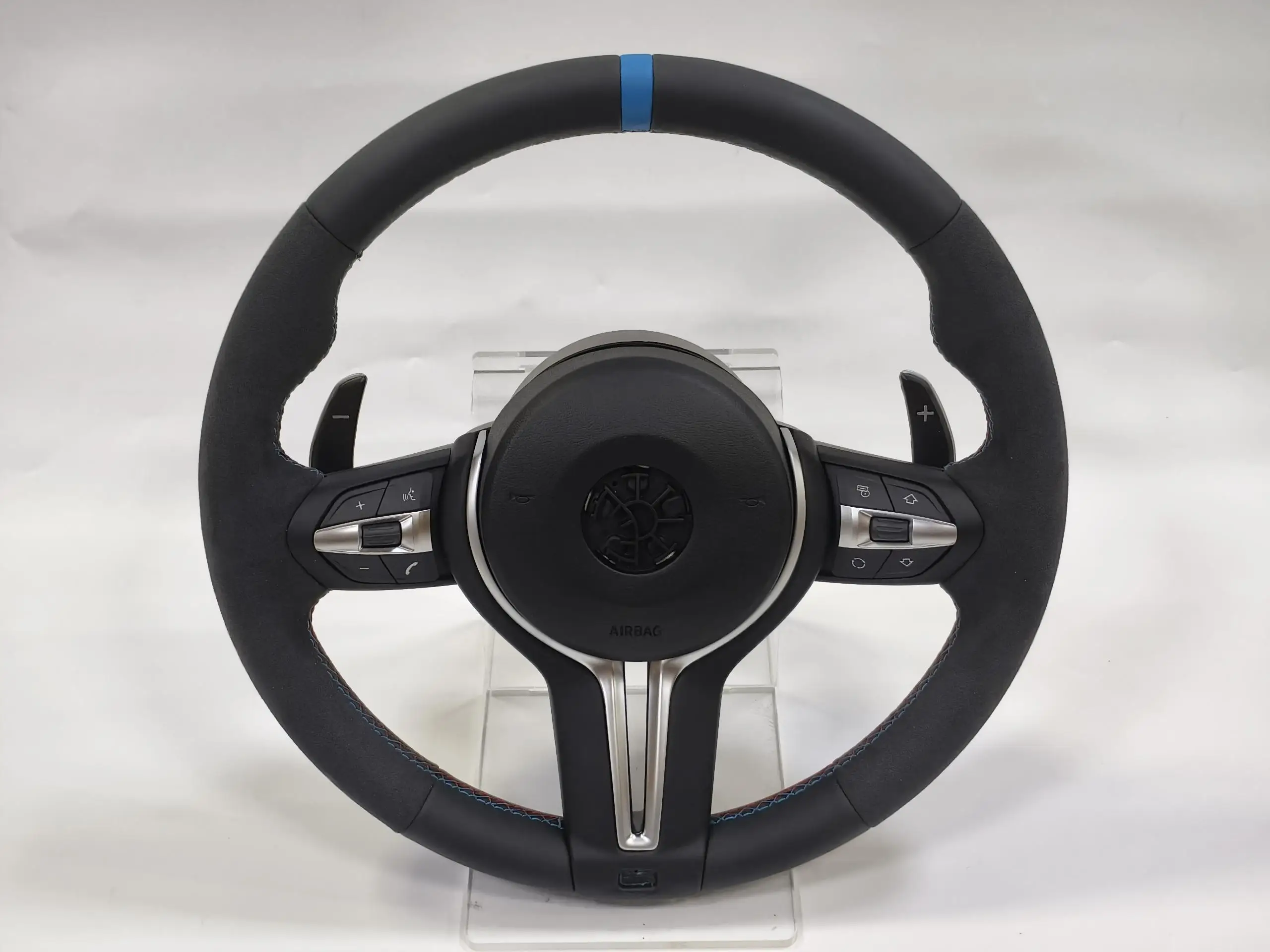 2026 Op Maat Gemaakt Lederen Suède Sportstuurwiel voor E90 E87 E70 E84 F20 F30 F10 F11, Premium Grip