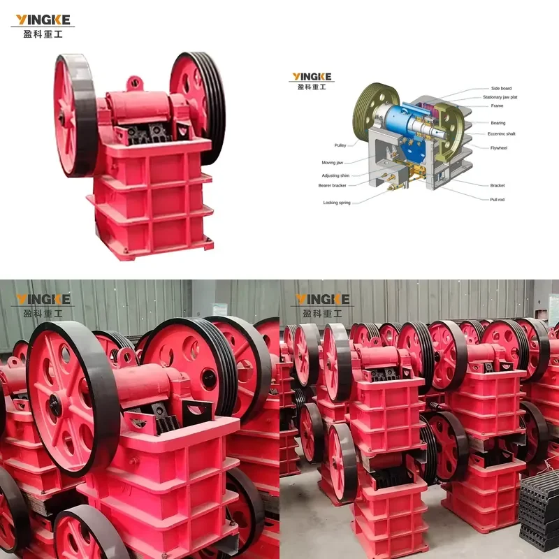 2026 CE Rock Crusher Stone Crushing Machine Fine Gravel Gold Ore Crusher PE 250x400 Mobile Jaw Crusher Machine
