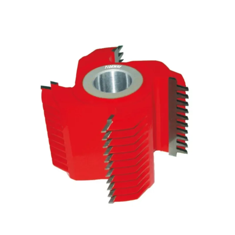 Tideway Tenoning Jointing Vertical Milling Cutter Head Woodworking Stagger Teeth Finger Joint Cutter