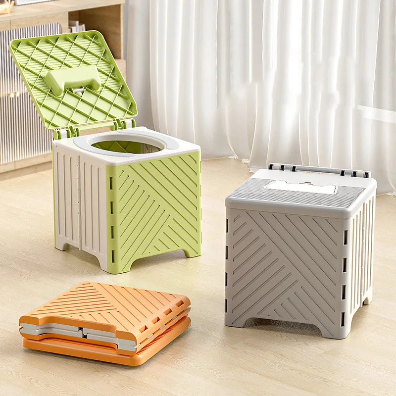 Детский складной туалет с мешком для мусора, уличный детский туалет, туристический кемпинговый тур, аварийный горшок, портативное тренировочное сиденье из ПВХ Детский складной туалет с мешком для мусора, уличный детский туалет, туристический кемпинговый тур, аварийный горшок, портативное тренировочное сиденье из ПВХ