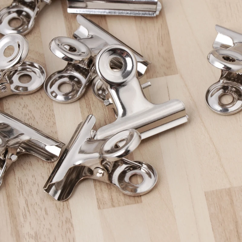 10 pezzi in metallo Grip Clip Sigillante per alimenti Morsetto per sacchetti Documenti cartacei Raccoglitore