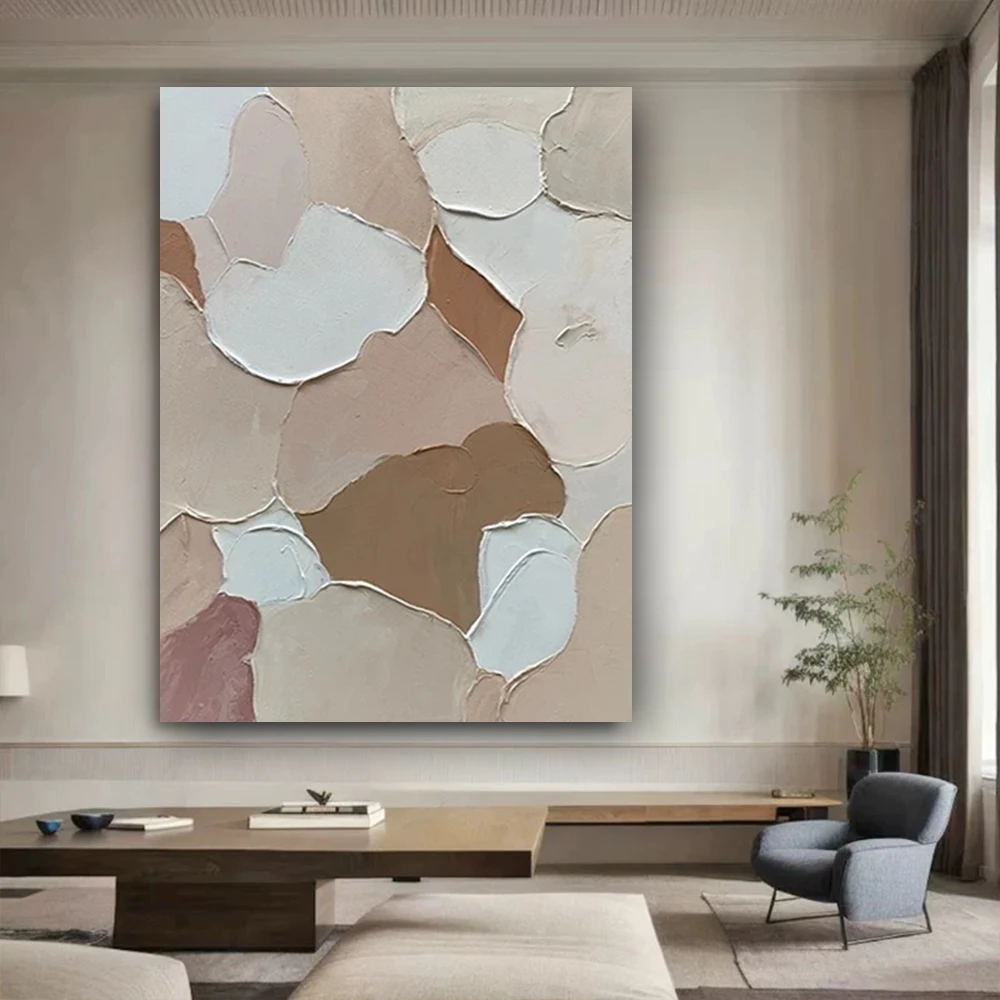

100% Hand-Painted Abstract Painting On Panel New Oil On Canvas Surface Oil Paintings Room Decor Art Modern Indoor Ornament Gift