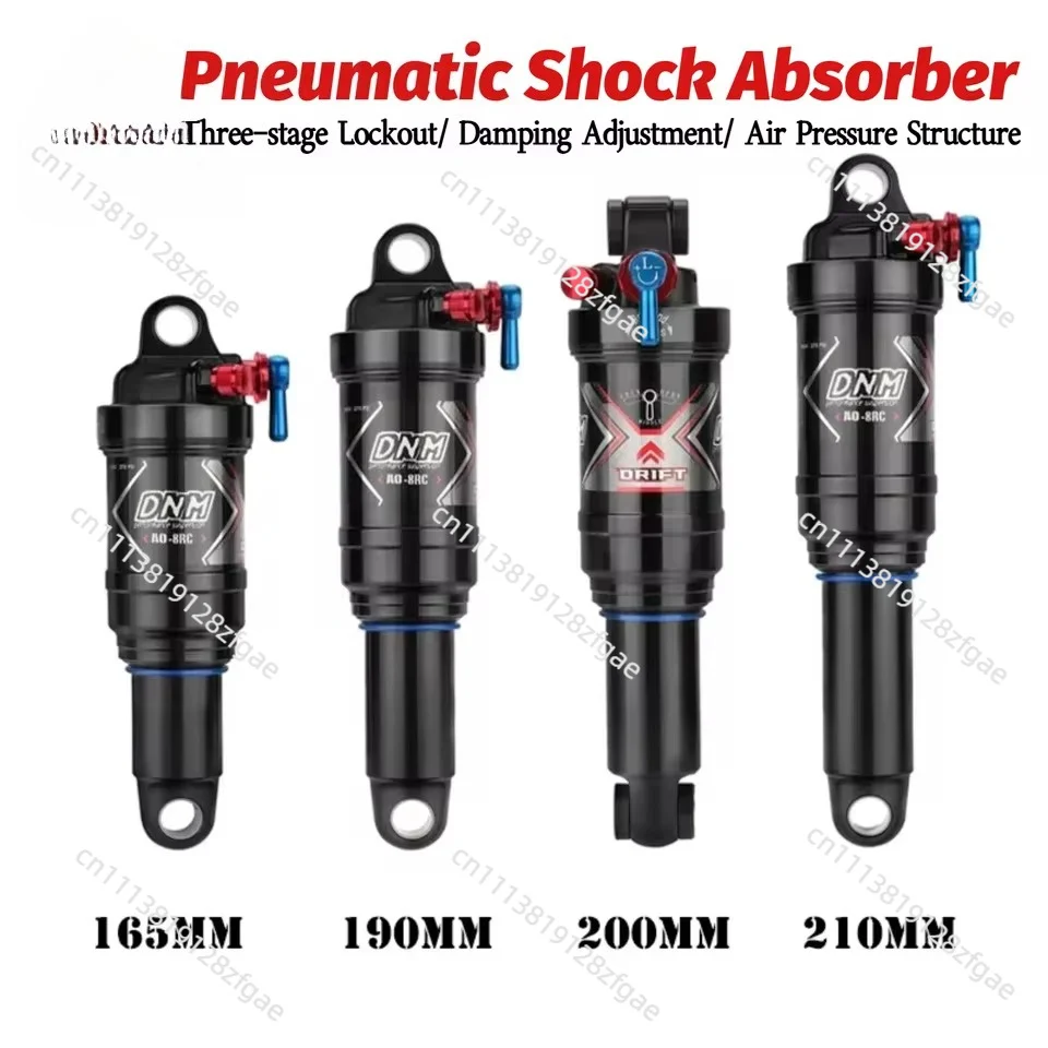 Rear Shock 165/190/200/210/230mm Air Suspension Soft Tail  Mountain Bike Shock Absorbers