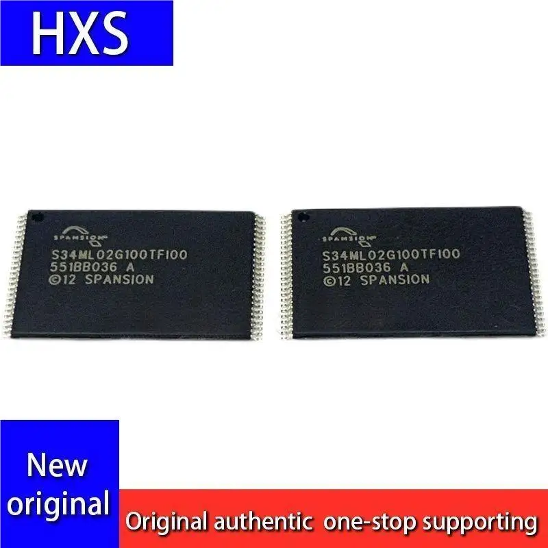 5PCS/LOT S34ML02G100TFI00 TSOP-48 NAND Flash Memory IC Brand New Original