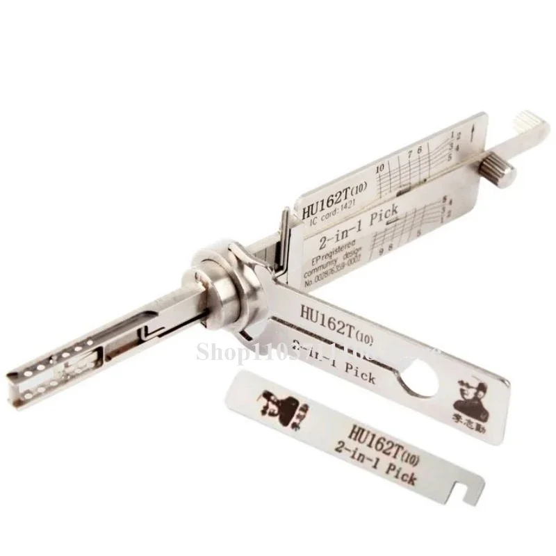 

1pcs Lishi 2in1 HU162T(10) HU162T(10)v.2 Series Locksmith Tools for Volkswagen for AUDI Key Decoder Picklock for Car Locks