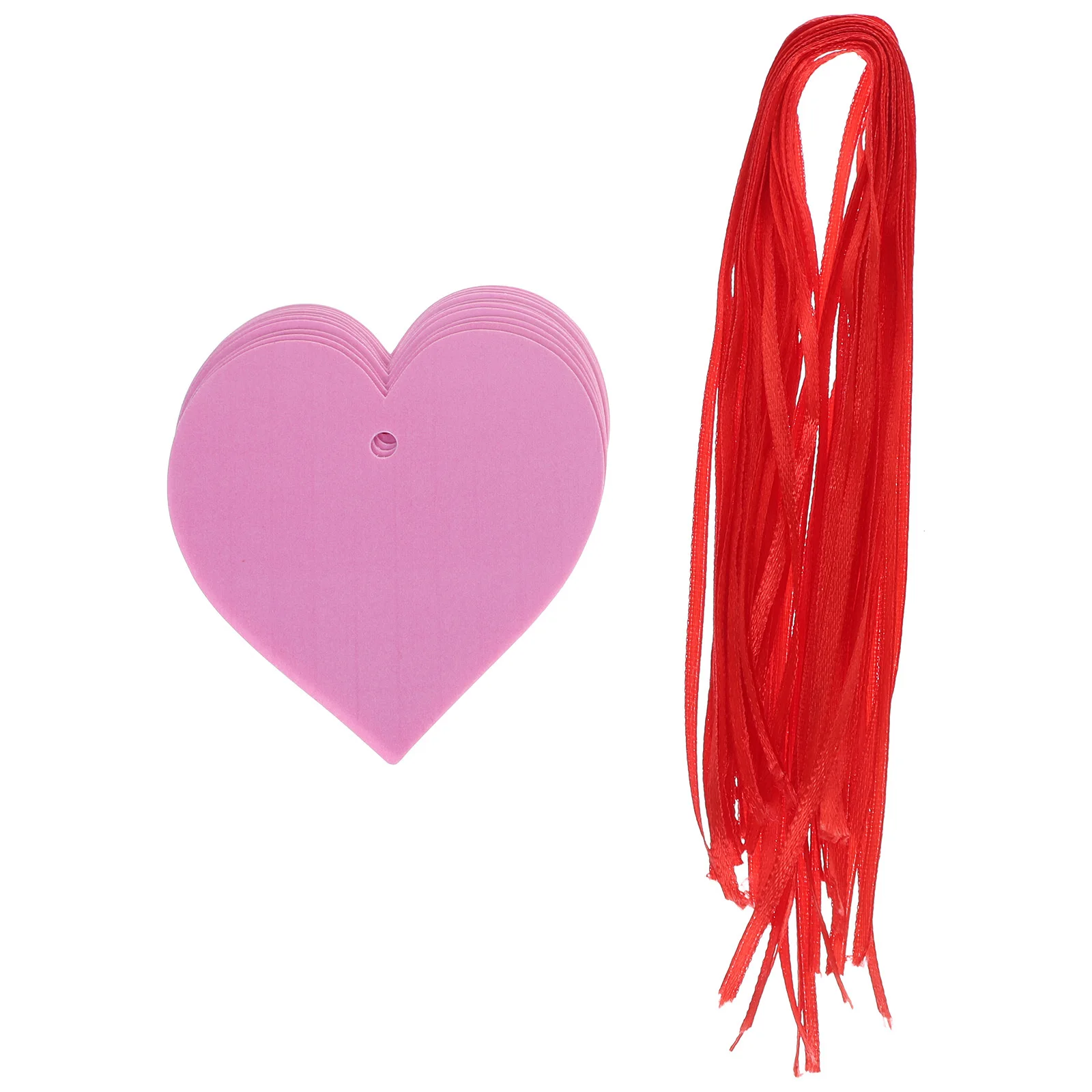 مجموعة واحدة من ملصقات الهدايا البلاستيكية على شكل قلب، ديكور عيد الحب، علامات تعليق للحفلات، علامة كتاب الضيوف للهدايا #5