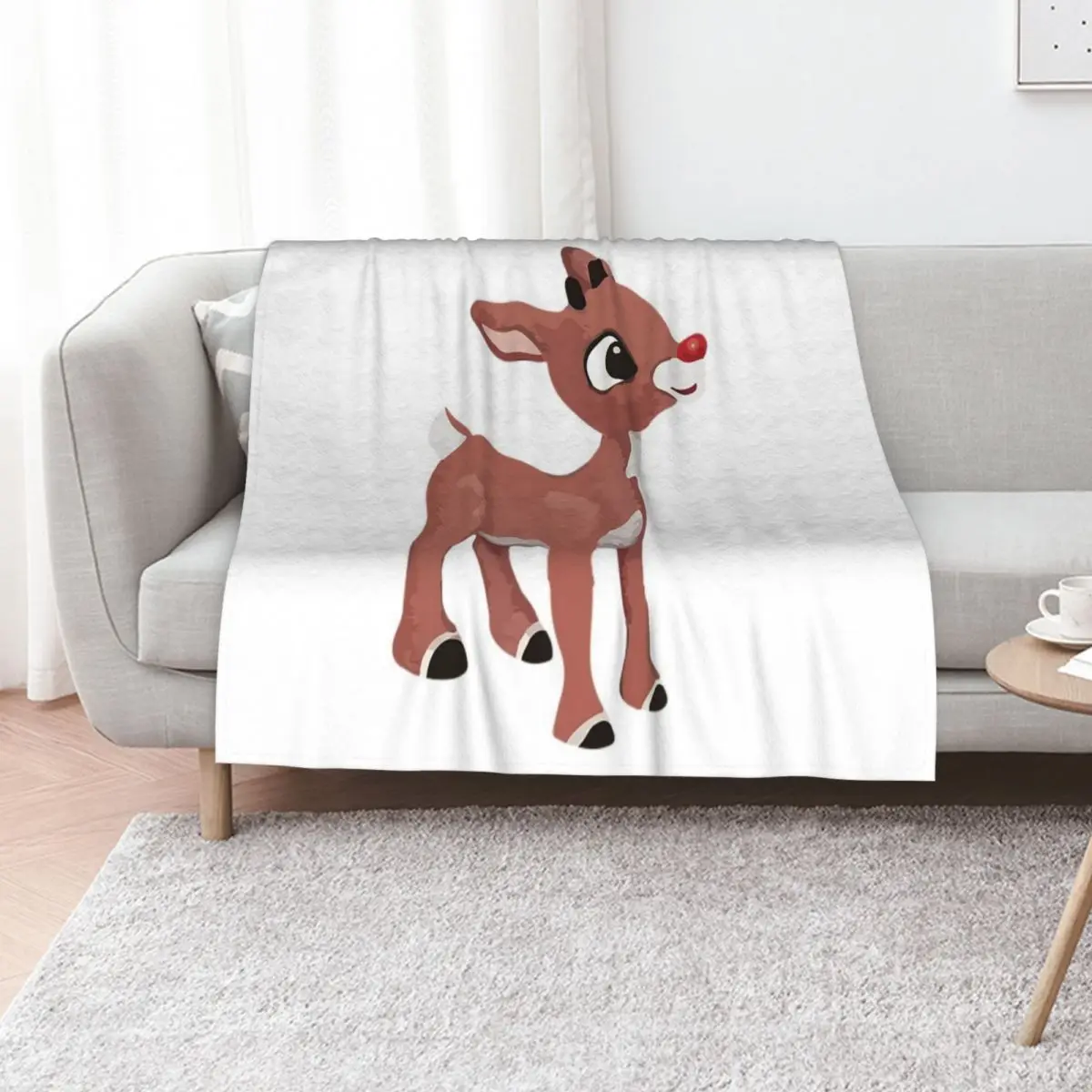 Classic Rudolph The Red Nosed Reindeer T-ShirtClassic Rudolph Throw Blanket Decoratives Luxury Throw Thins Blankets