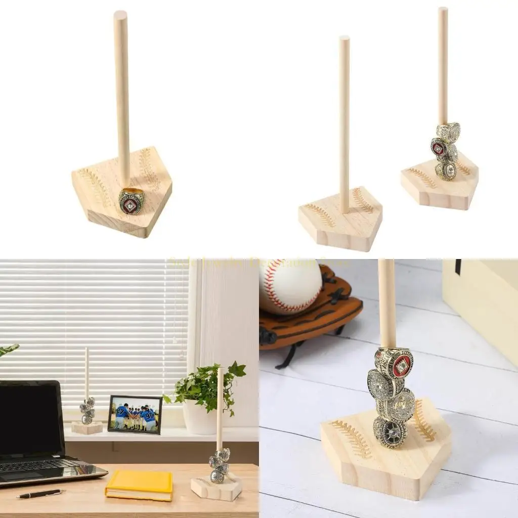 

D46E Display Holder Baseball Rings Holder Material Storage Solution for Jewelry