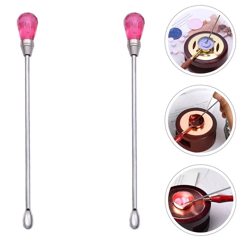 2 قطعة ختم الشمع اثارة العصي بأسعار معقولة والمهنية الشمع تذوب دفئا الملحقات سهلة الاستخدام وفعالة للغاية