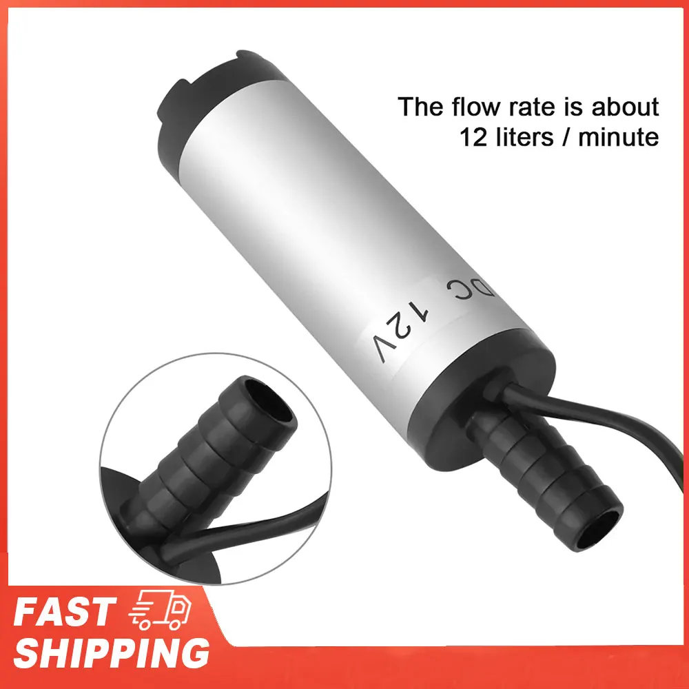 

12V 3.8cm Stainless Steel Submersible Pump for Water Dieseloil Refueling Tool 8500r/m Diesel Pump Pump Submersible Pump