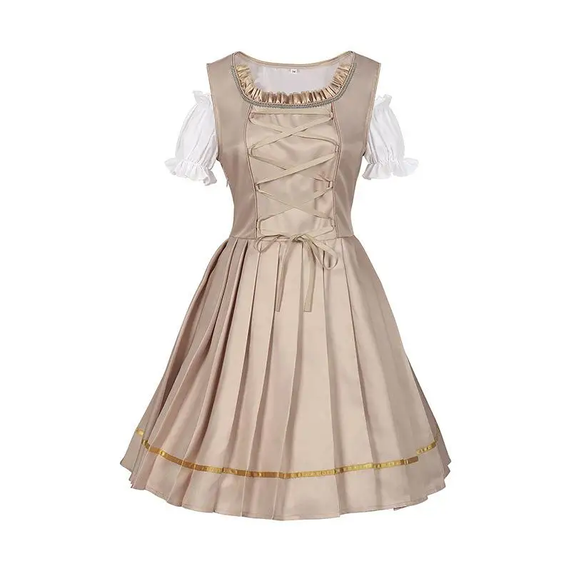Nieuw Halloween Festivalkostuum Dames Beierse Sle Beer Festival Outfit Maatspecifieke riembroek Set Traditionele etnische kleding