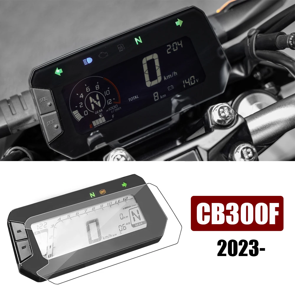 For HONDA CB300F Dashboard Screen Protective Films Accessories CB 300F 2023 Motorcycle TPU Instrument Film LCD TFT Retrofit Part