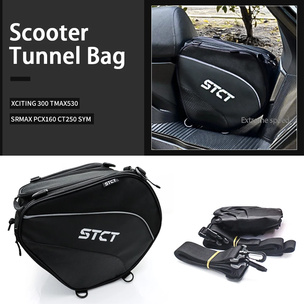 

For SRMAX PCX160 CT250 SYM XCITING 300 TMAX530 Scooter Tunnel Bag Waterproof Fuel Tank Bag Motorcycle Tank Bags