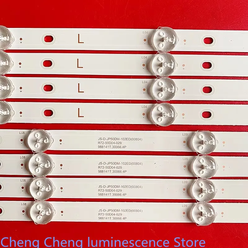 New FOR JS-D-JP50DM-102ED R72-50D04-029 988141T.30066.4P 99CM 10LED 100%NEW LED backlight strip