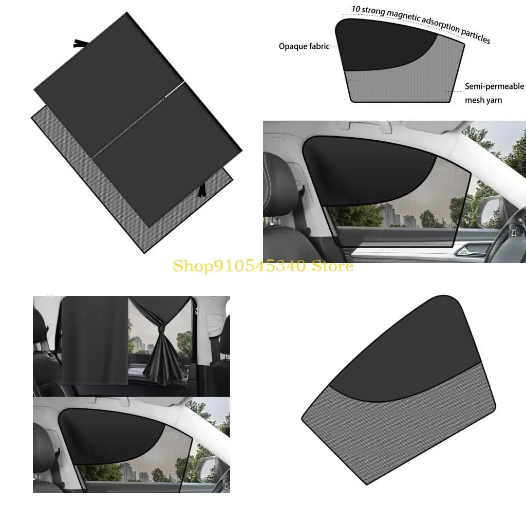 

U2JA Blocking Car Window Cover Attachment Heat Resistant for Automotives