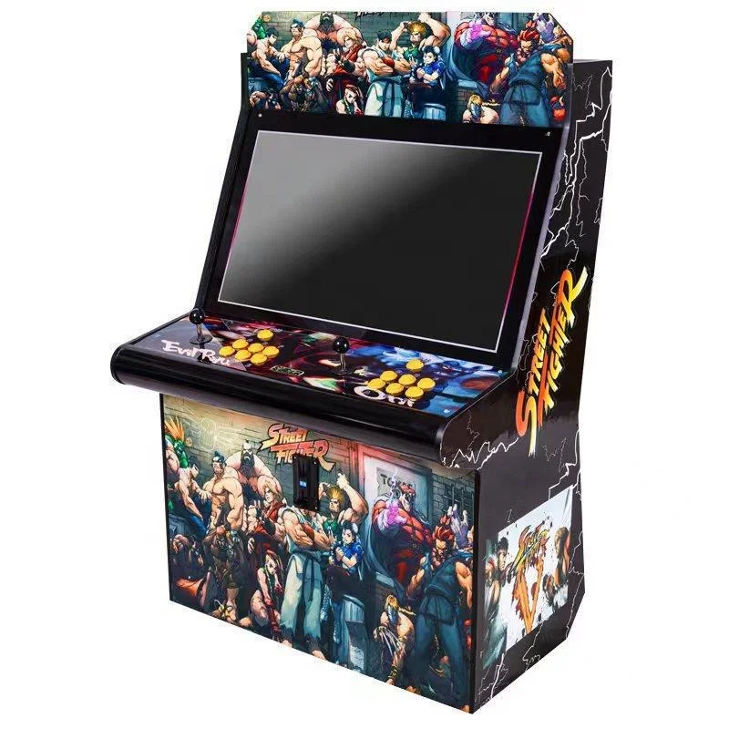 Two players coin operated indoor sports street boxing fighting video game entertainment arcade machine