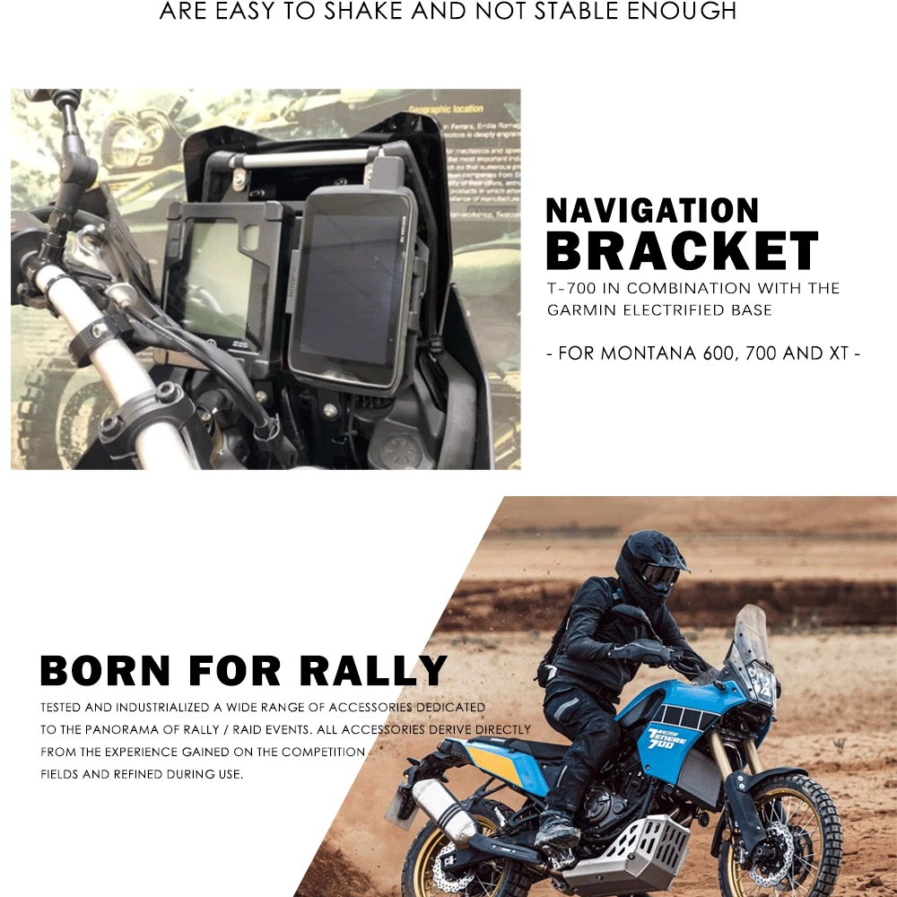 Uchwyt stabilizatora GPS do Yamaha Tenere 700 2019 - 2023 Tenere700 akcesoria motocyklowe wielofunkcyjny uchwyt do telefonu T7 części