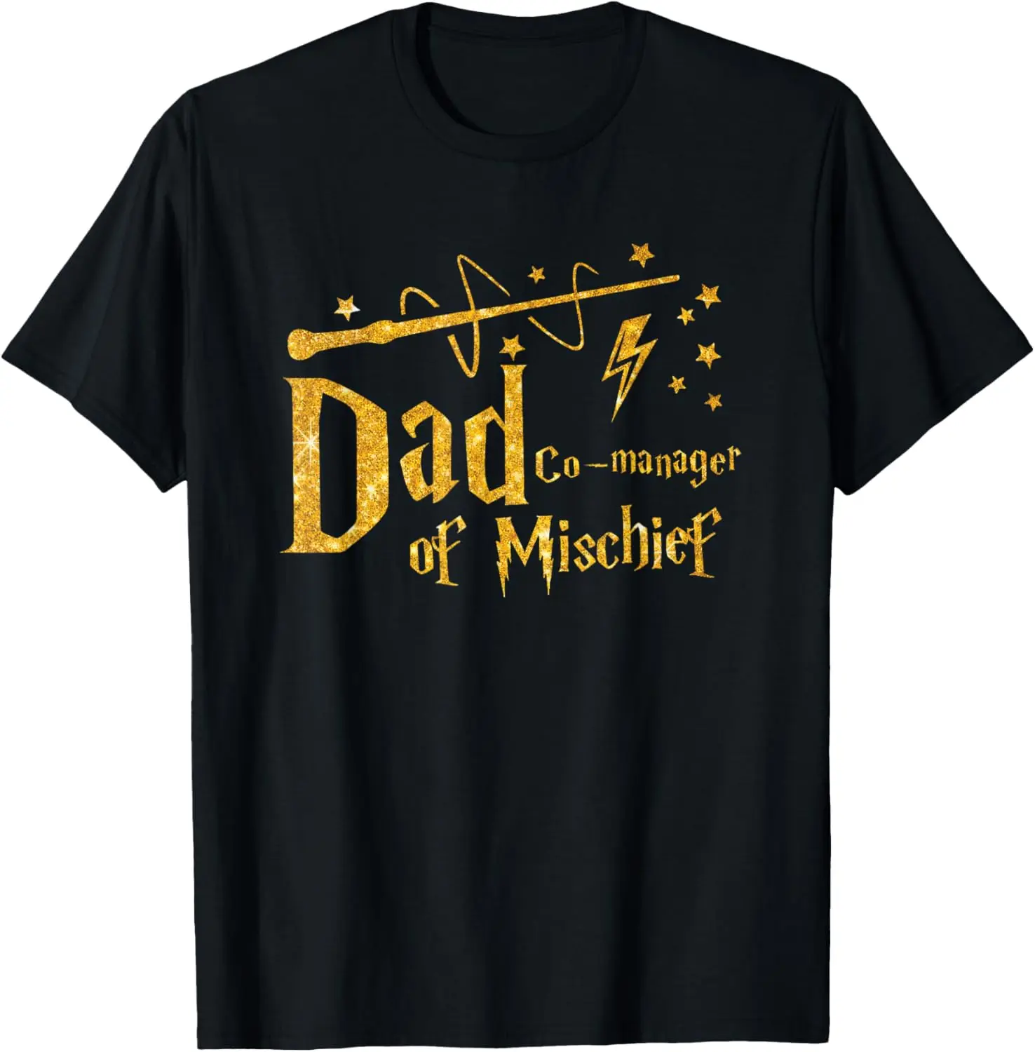 Magical Dad Manager of Mischief Birthday Family Matching T-Shirt