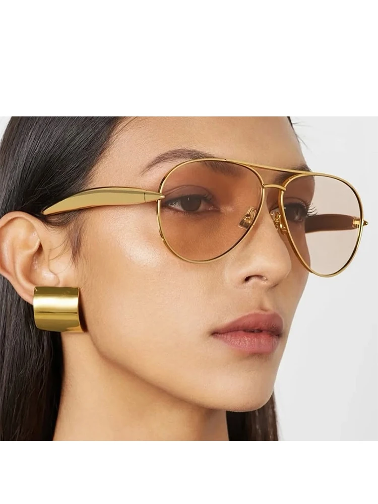 

Европейско-американские модные солнцезащитные очки в новом стиле ретро с двойной перемычкой, с большой оправой, в стиле «лягушачьи глаза», с дужками «сардина», сетчатые очки