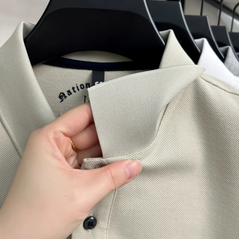 High-End 100% Baumwolle Kurzarm Polo Shirt Herren Sommer Luxus Marke Klassische Paul Pony Stickerei Freizeit Business Mode Golf T-Shirt – Detail 39