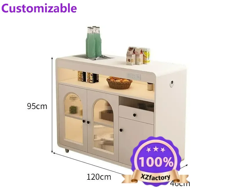 Factory Direct 2026 Cream wind paint dining side cabin et household living room partition ca binet kitchen storage locker side c