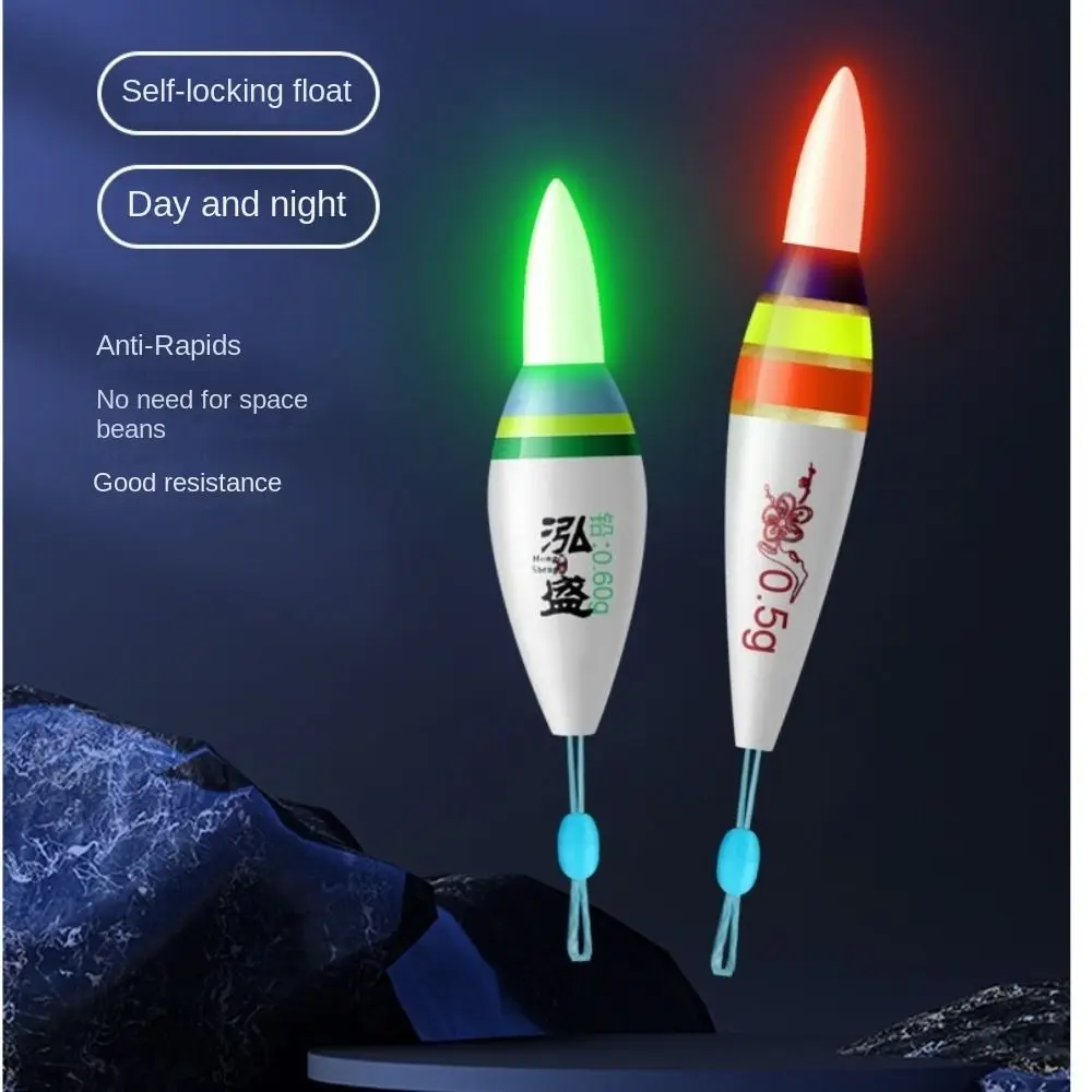 Led Electronic Fishing float 311 battery Indicator Rock fishing Floats Red/Green Light Slip Drift Tube Light Float Short Tail