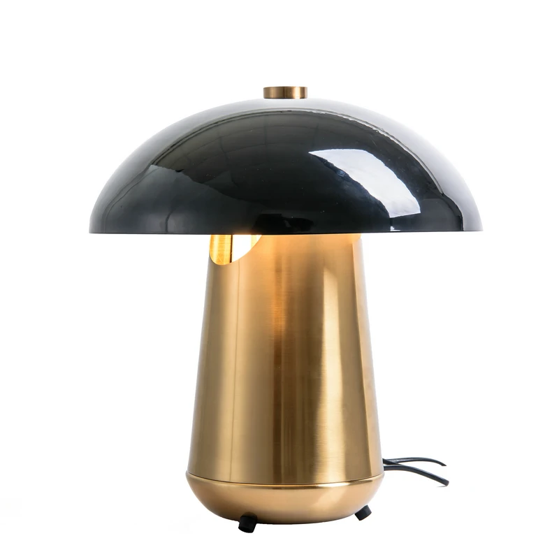 

Hot sell Nordic Modern Mushroom Shape Table Lamps Restaurant Decorative Desk Lamp Home Decor Black Gold Luxury Hotel Bedside Tab