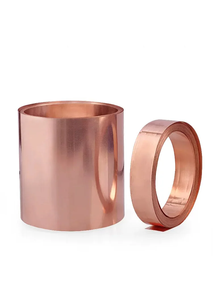 Pure Copper Foil Strip Thick 0.1/0.2/0.3/0.4/0.8/0.6/0.7/0.8/1mm