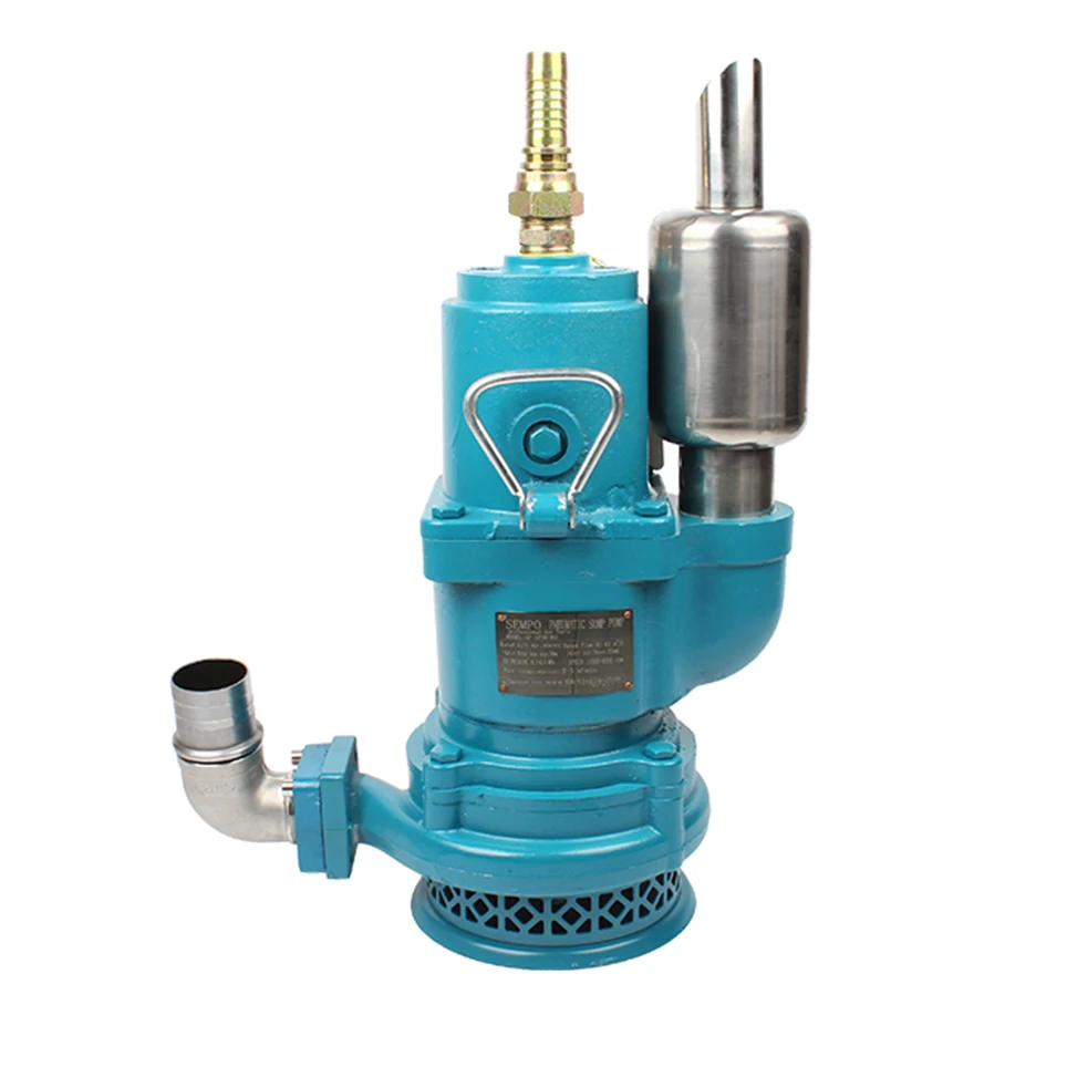 

Heavy Duty Flow 40CBM Head Lift 60mtr Water Outlet Diameter 50mm Marine Diving Air Sump Pneumatic Submersible Pump