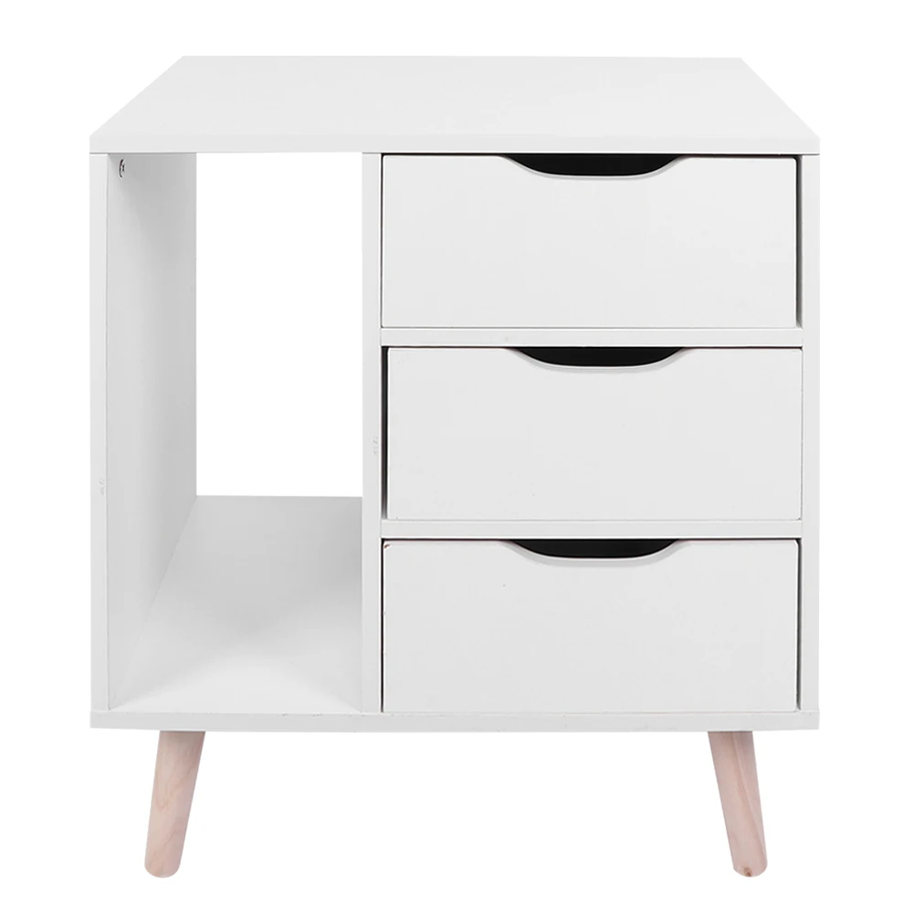 

Standing Bedroom Bedside Table Night Stand Cabinet with Drawers Foot Storage Organizer Drawer Bedside Table Night Table
