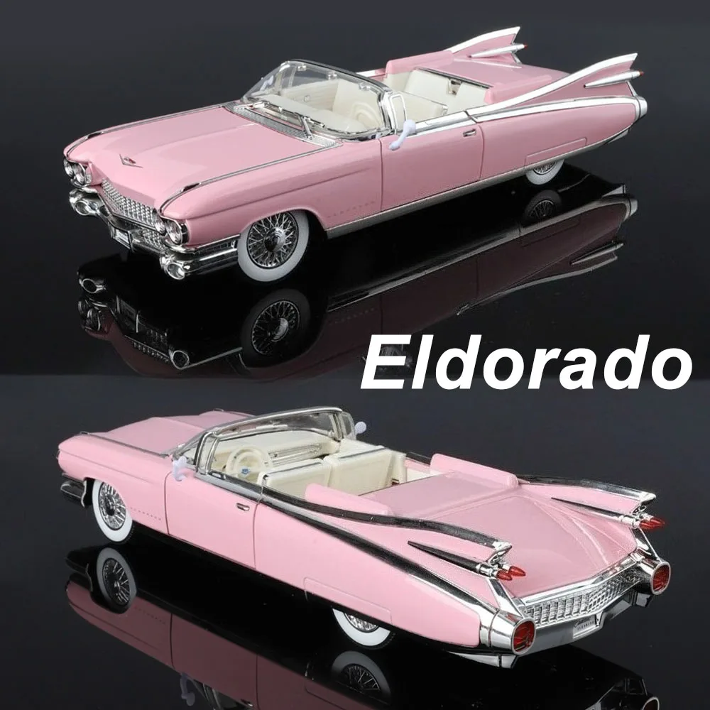1:24 Eldorado Escalade coches de aleación modelo de juguete ruedas convertidas supercoche en miniatura música ligera vehículo extraíble para niños regalos para adultos