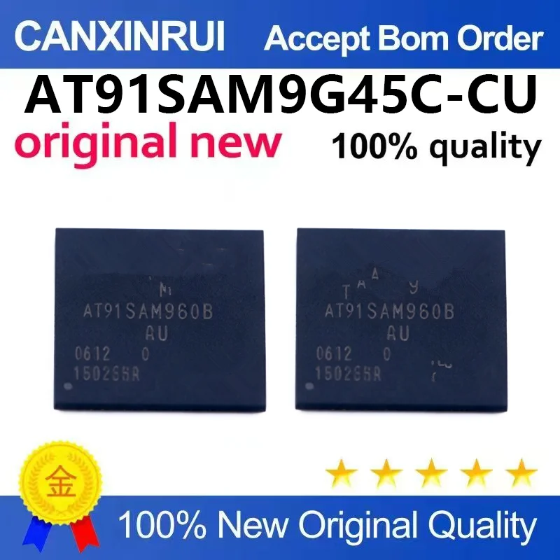 (5pcs-100pcs)Brand new original AT91SAM9G45-CU AT91SAM9G45C-CU microcontroller package BGA-324