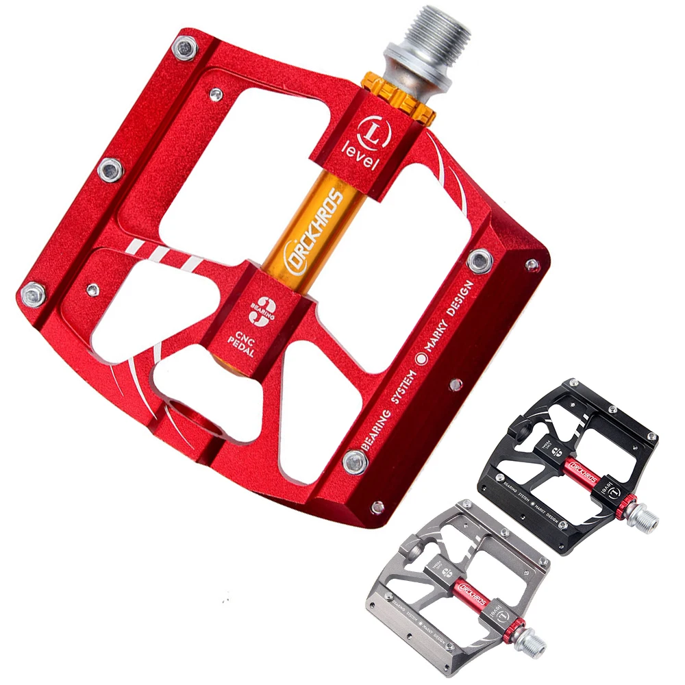 

Педаль для горного велосипеда, Ультралегкая педаль подшипника из алюминиевого сплава, 3 пальца, дорожный велосипед, велосипедные аксессуары