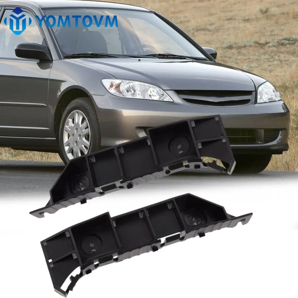 Front Bumper Support Brackets Retainer Left & Right Side For Honda Civic 2004 2005 71198S5A003 71193S5A003 HO1043111 HO1042111