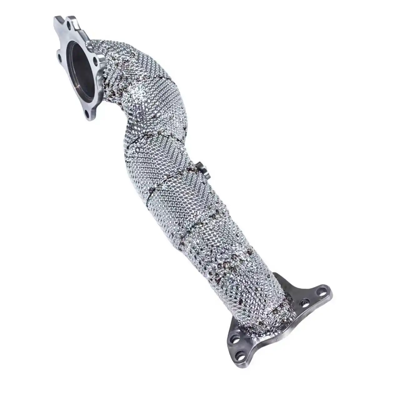 Escape gfc/adequado para honda civic rs 1.5t fk7 downspout sem gato cabeça de escape de desempenho de aço inoxidável