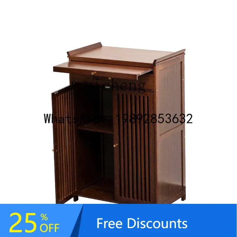 XLL  Guanyin Buddha Statue Cabinet God of Wealth Cabinet Buddha Tai Incense Shrine Table Offering Tribute Tai