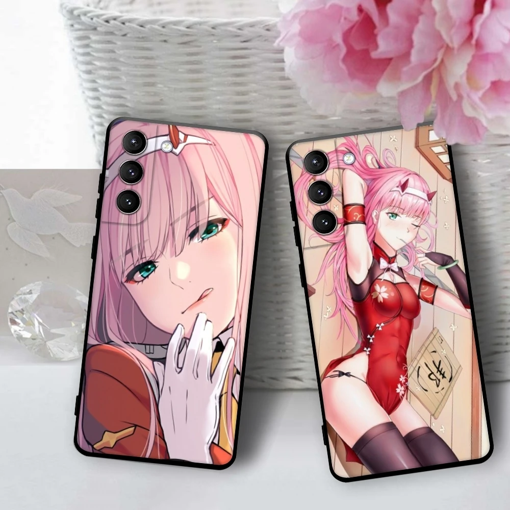 Zero Two Darling in The FranXX Anime Phone Case For Samsung Galaxy S22 23 21 S20 FE Ultra S10 S9 S8 Plus S10e Note 20Ultra Cover