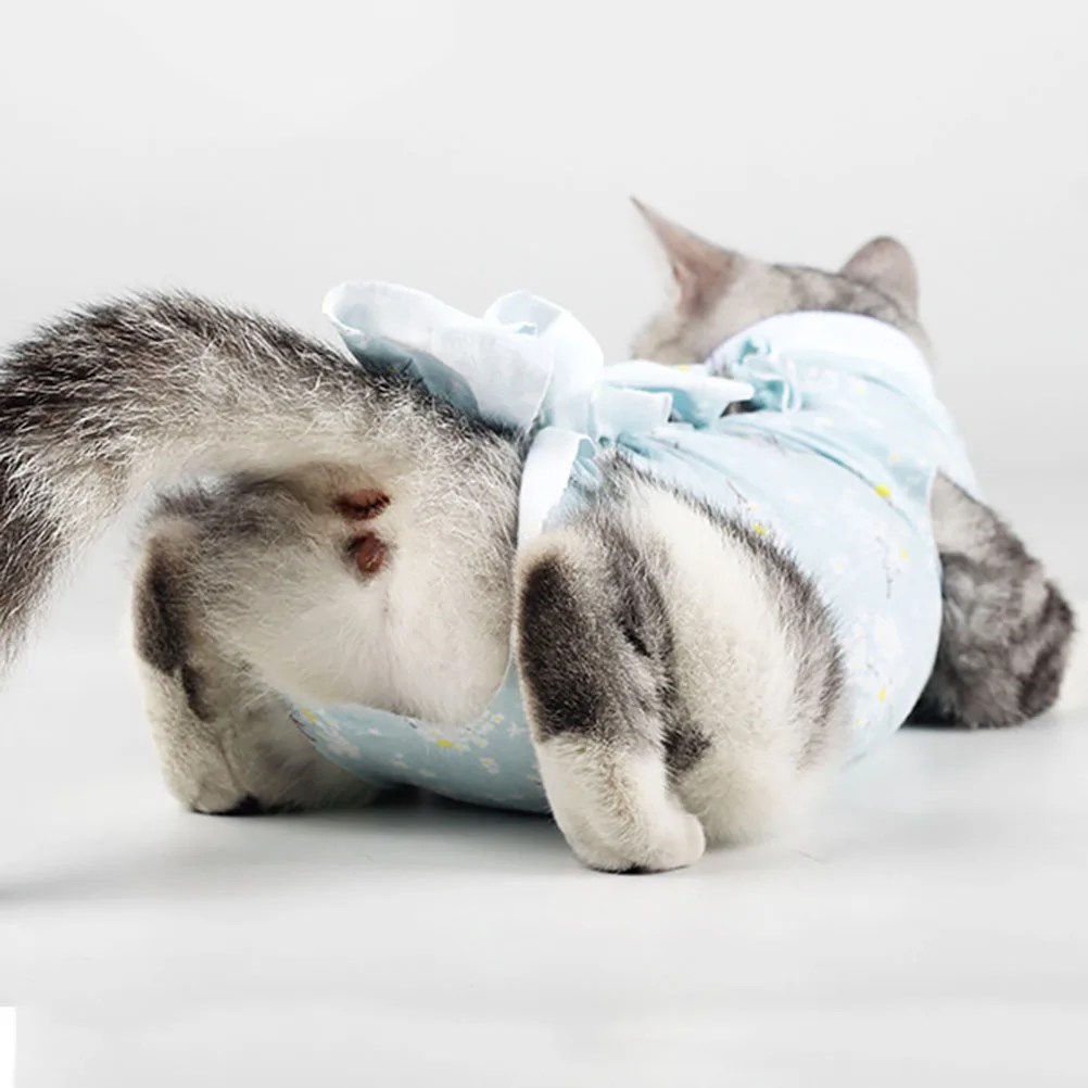 

Sterilization Suit Cat Clothes Breathable Elastic Recovery Postoperative Pet Pajamas Neutering Clothing Shirt Dog Accessories