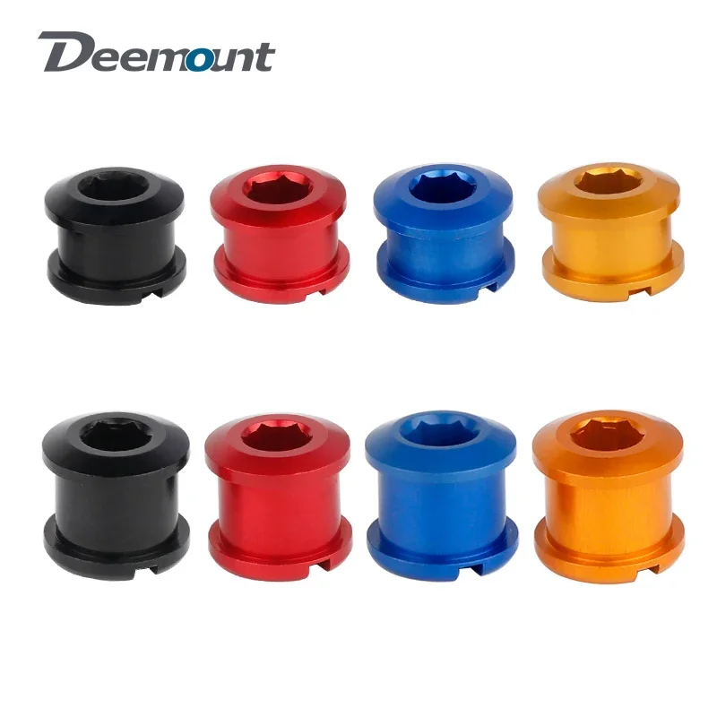 

DEEMOUNT 5Pcs Bicycle Crankset Bolts 6.5/8.5mm Single Double Chainrings Screw Outer Nut Dia. 10mm Mtb Road Bike Parts Dropship