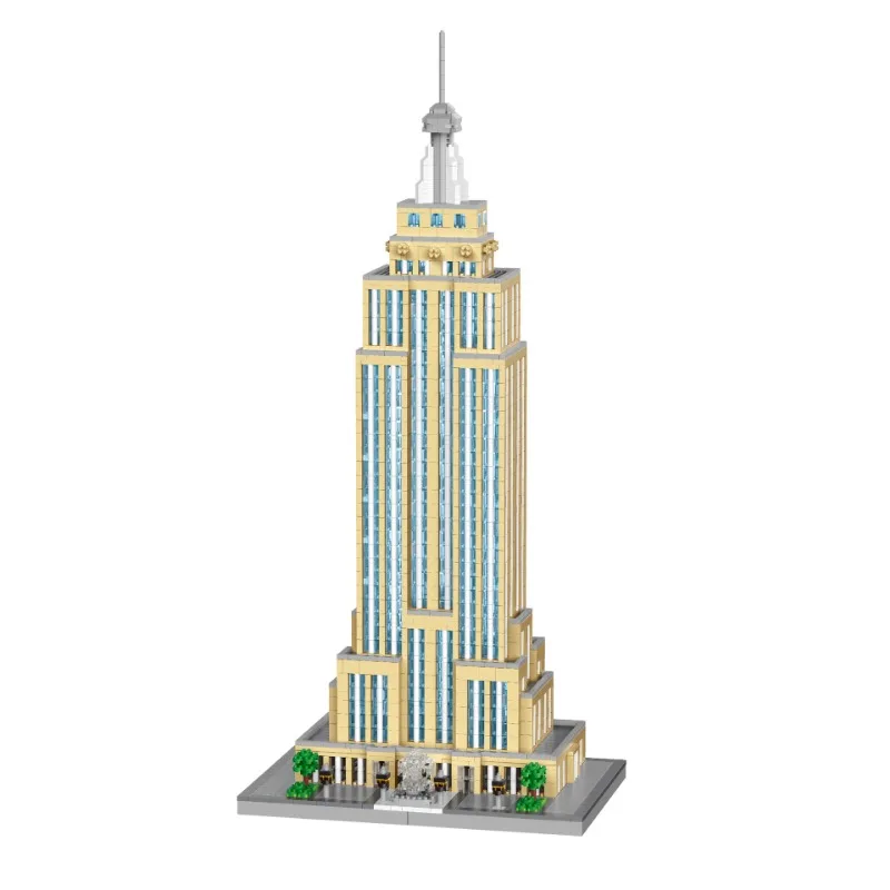 2024 New Empire State Building 3D Assembly Puzzle Building Block Toy Model Ornament Holiday Gift Parent-child Toy