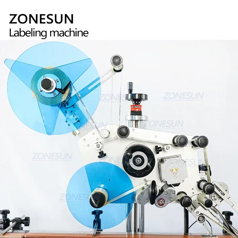 ZONESUN ZS-TB113B Applicatore automatico di etichette per etichettatrice superiore e inferiore con scatola di polvere pressata per crema cosmetica