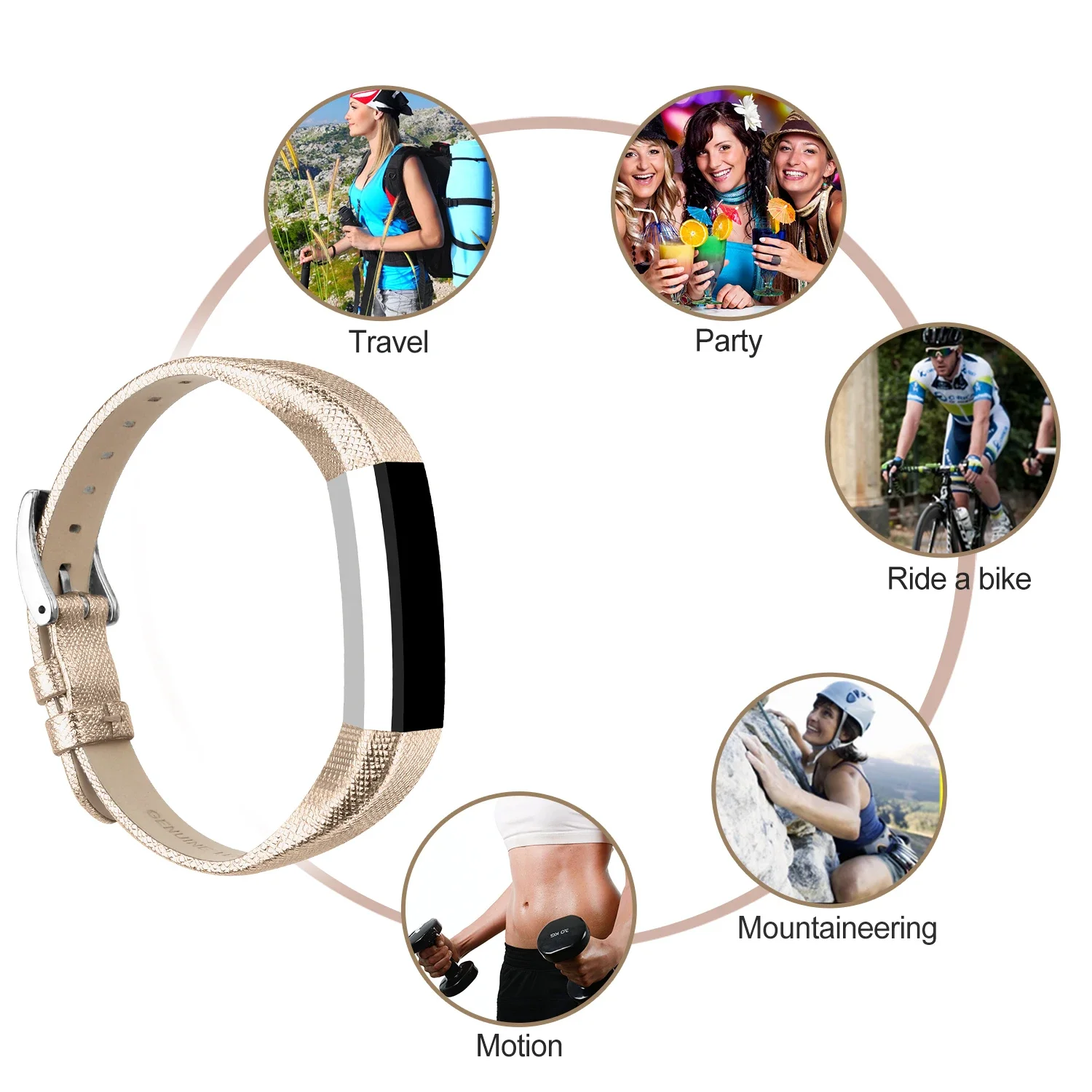 Кожаный ремешок для Fitbit Alta Hr, регулируемый ремешок для наручных часов, ремешок для наручных часов Fitbit Alta Hr/Alta ACE