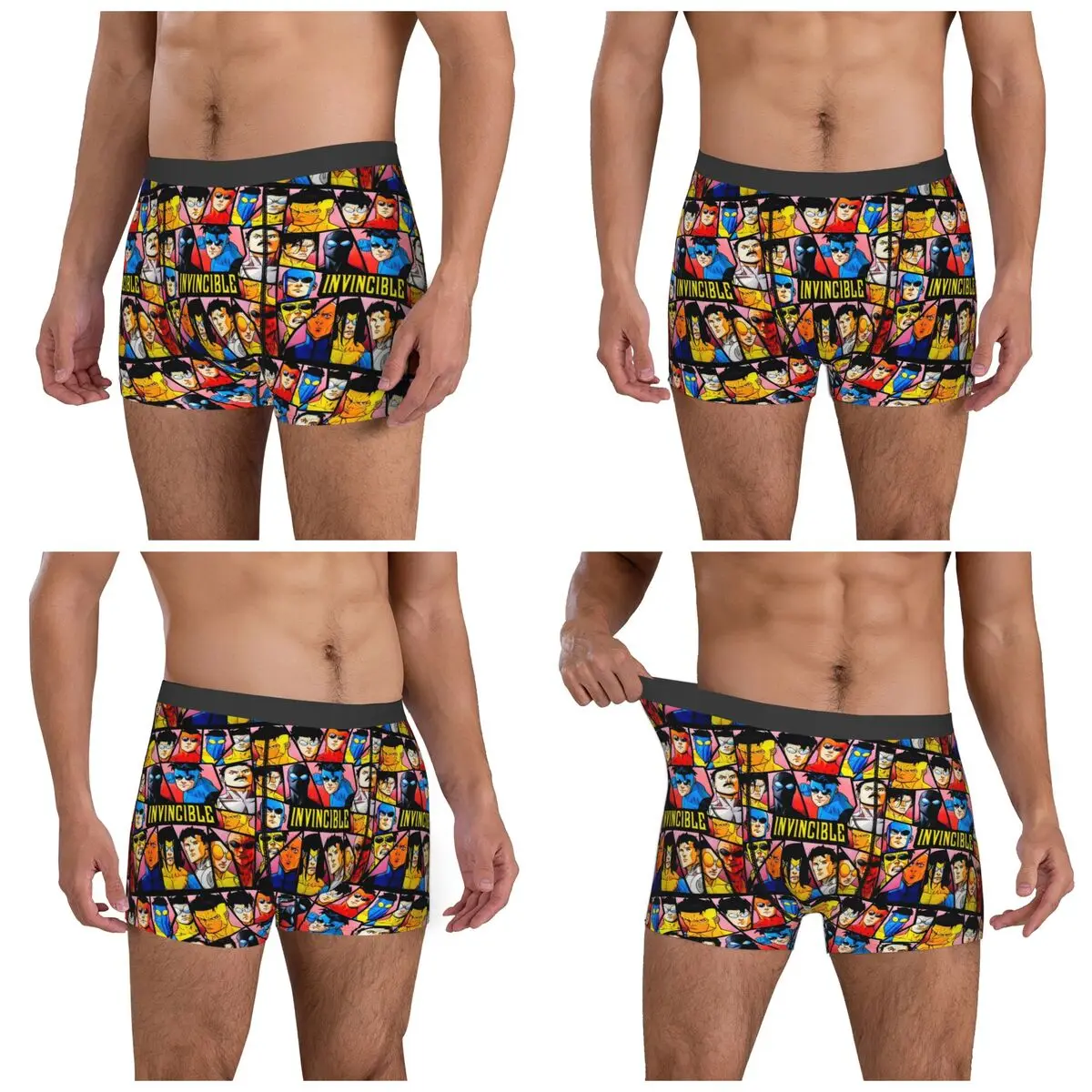 복서 팬티 반바지 무적의 캐릭터 팬티 남성 편안한 속옷 옴므 남자 남자친구 선물