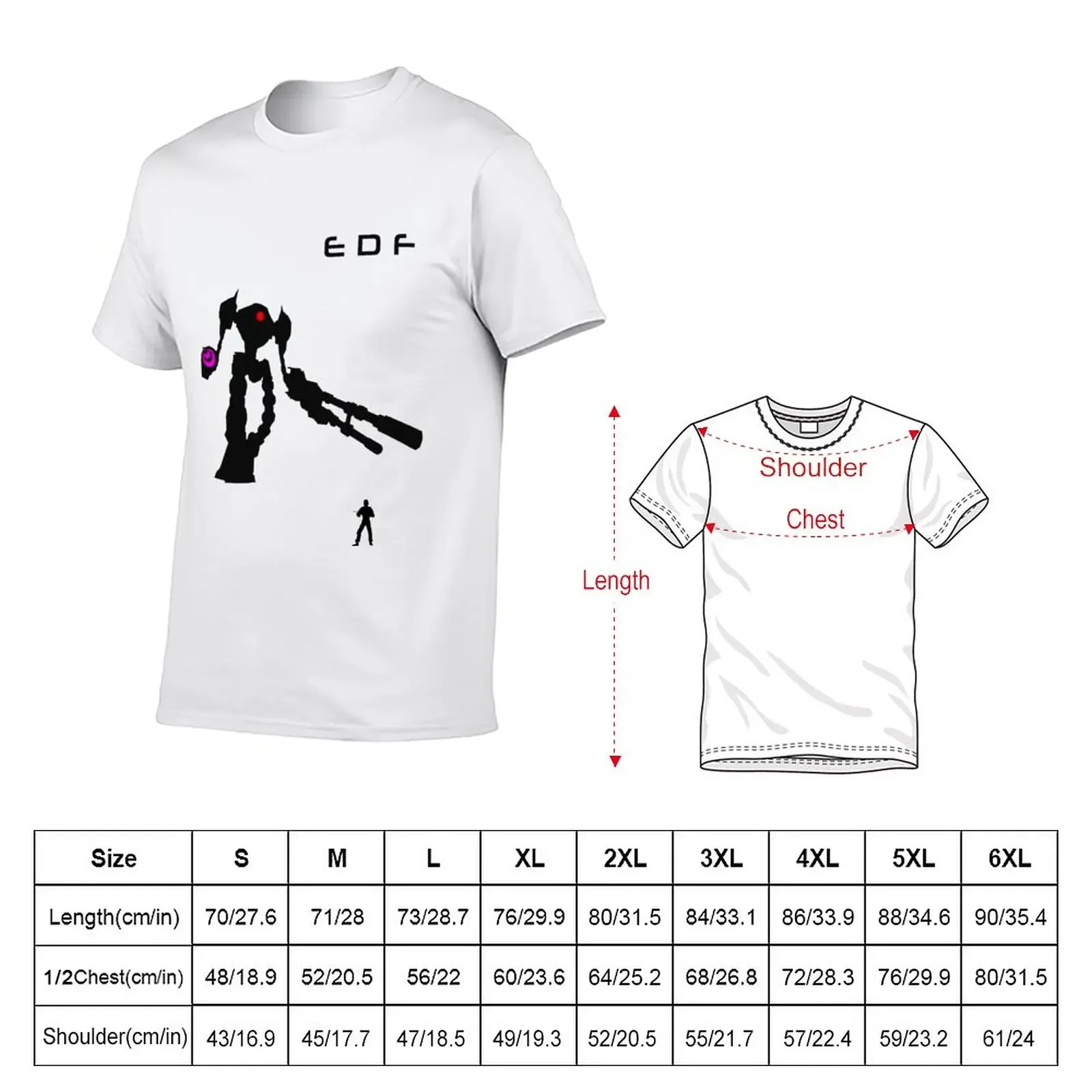 New EDF T-Shirt custom t shirts Blouse graphics t shirt man clothes t shirt men