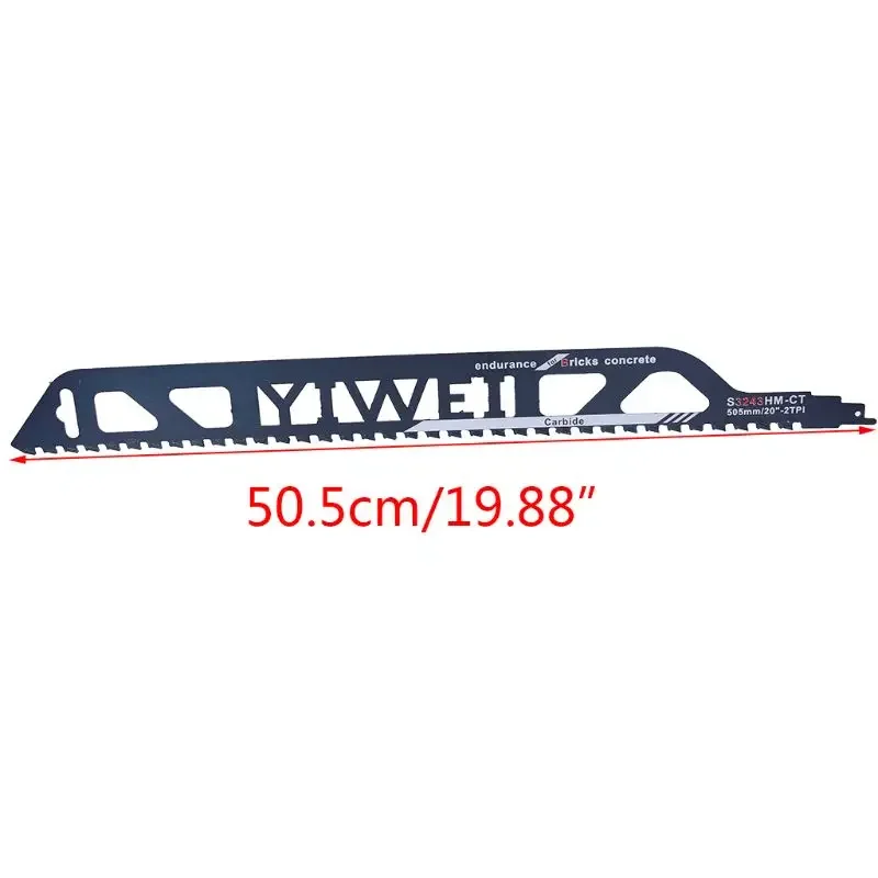 505mm Demolition Masonry Reciprocating for Cutting Bricks Concrete Cemented Teeth